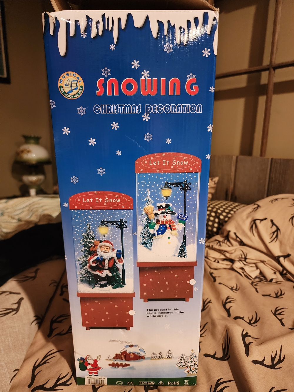 16" Lighted Musical “Let It Snow” Snowman Christmas Decoration – Original Box